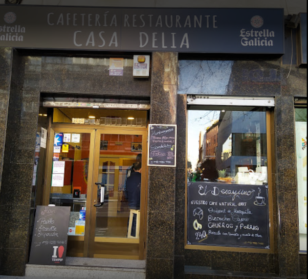 Restaurante en el barrio Salamanca, Madrid.